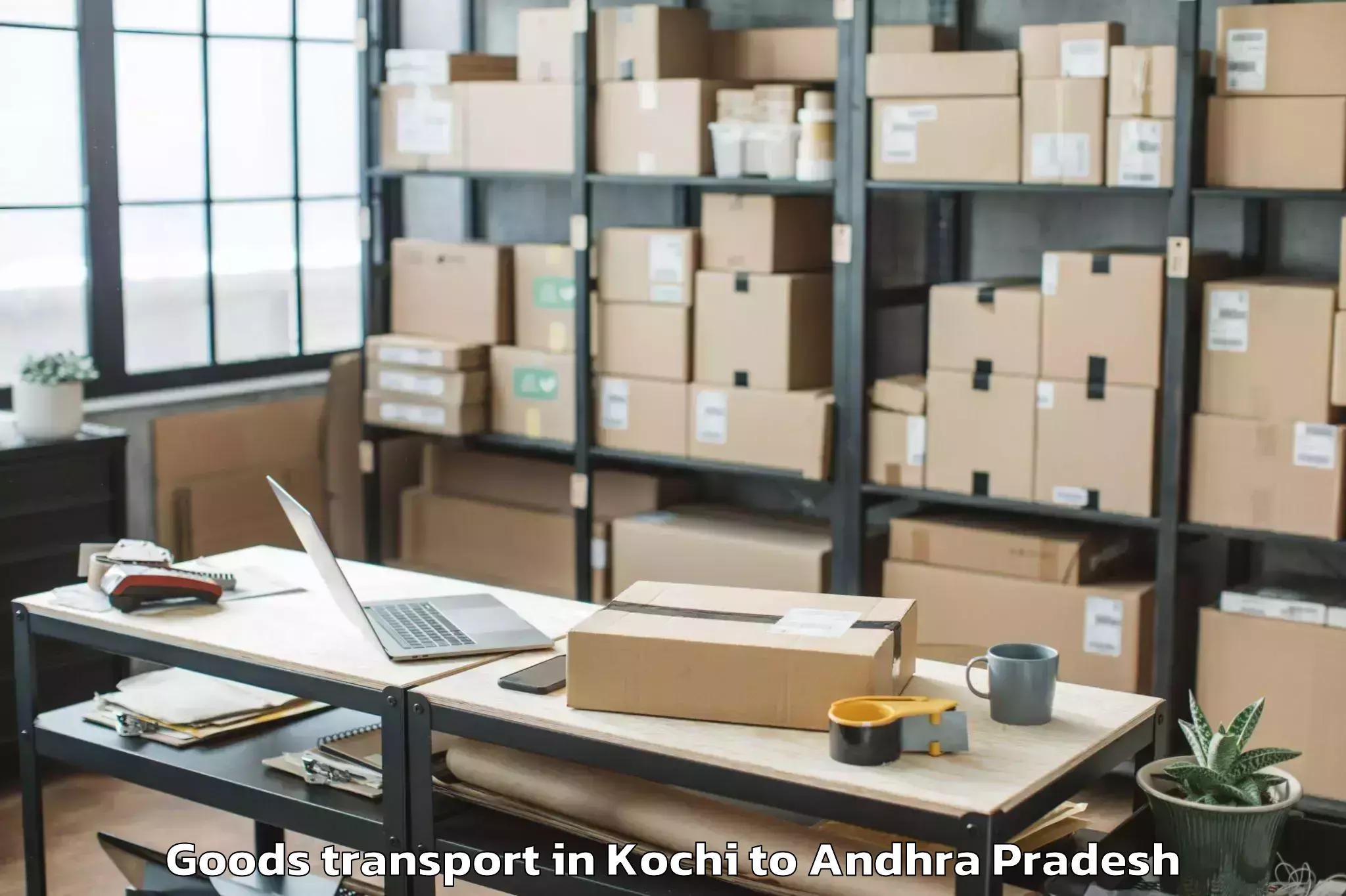 Reliable Kochi to Valetivari Palem Goods Transport